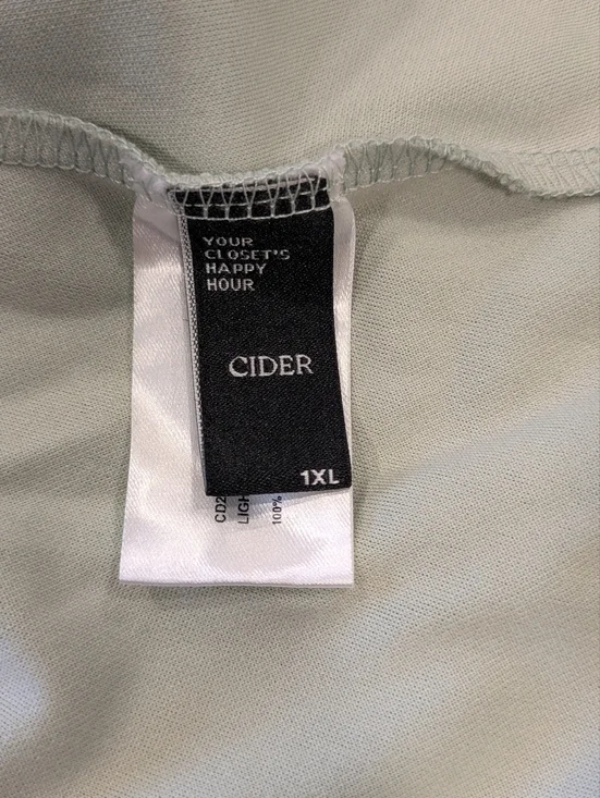 Woven Square Neck Solid Midi Dress In Moss Green From Cider Sz 1XL - Picture 10 of 16